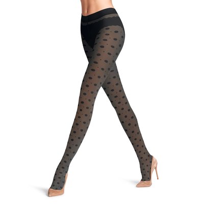 Collant Snow Dot 25 Fibre artificielle Transparent FALKE