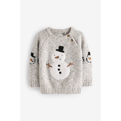 Pull ras du cou à motif noël NEXT