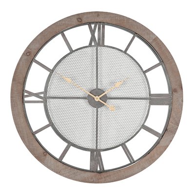 80cm Natural Wood Wall Clock SO'HOME