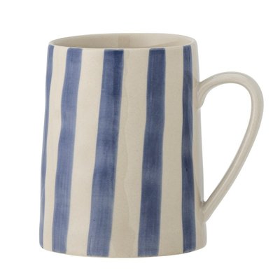 Mug grès peint rayures  BEGONIA BLOOMINGVILLE