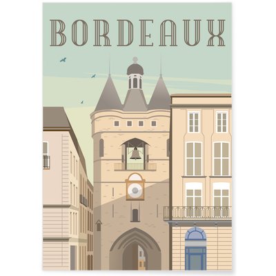 Affiche ville Bordeaux 2 L'AFFICHERIE