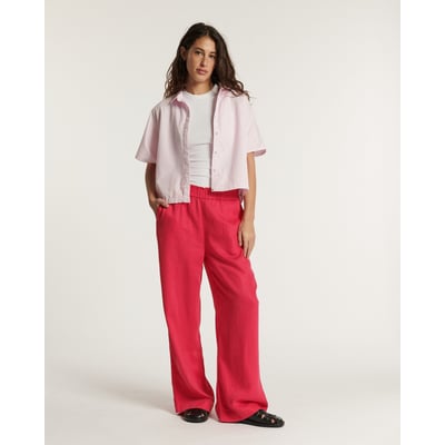 PANTALON LARGE TAILLE MOYENNE TENCEL LABDIP