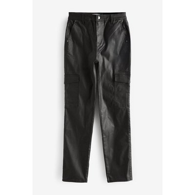 Jean cargo coupe droite enduit NEXT
