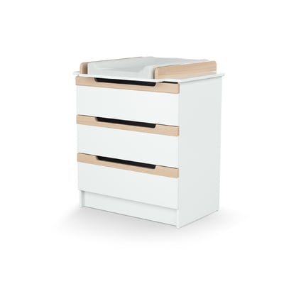 Commode à langer 3 tiroirs en bois CARROUSEL JURABABY