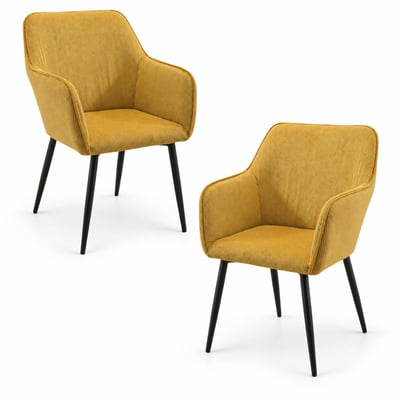 Fauteuil de table en velours cotelé (lot de 2) MALMOE PIER IMPORT