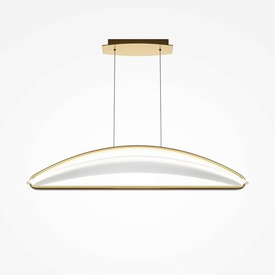 Suspension design LED blanc & or - forme soucoupe AVA PIER IMPORT
