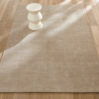 Tapis tissé main, coton et jute, Yesit AM.PM