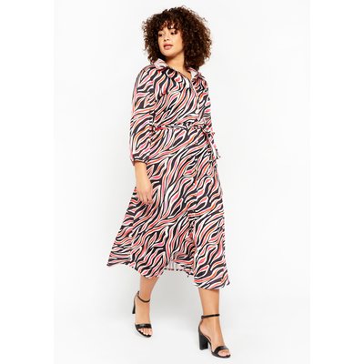 Robe-chemise à imprimé zébré LOLALIZA