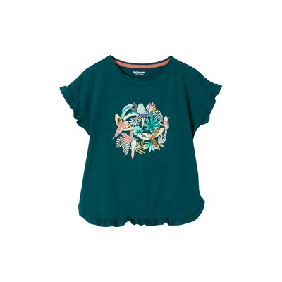 Tee-shirt Volanté Motif À Sequins VERTBAUDET