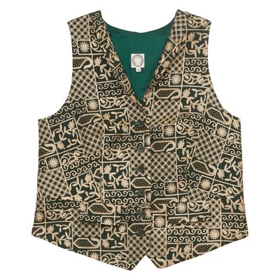 Gilet Robinson en coton brodé vert INES DE LA FRESSANGE PARIS