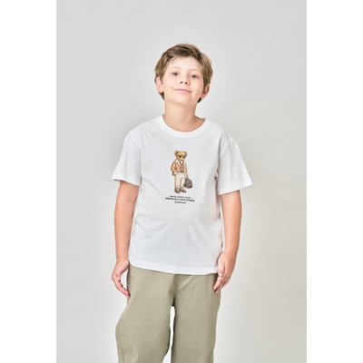 T-shirt regular garçon en 100% coton jersey imprimé ours CHICBEAR DEELUXE