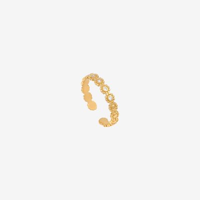 Bague ajustable plaquée or SCARLETT CAROLINE NAJMAN