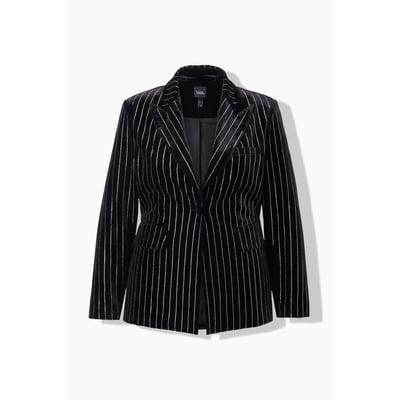 Blazer en velours, coupe Tailored Fit ULLA POPKEN