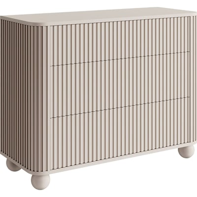 Commode striée ARVELLO 3 tiroirs RECOLLECTION