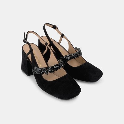 Chaussures à talons décolletées avec bande de strass et bout arrondi ALMA EN PENA