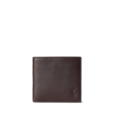 Portefeuille in gekorreld leer POLO RALPH LAUREN