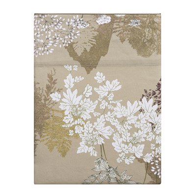 Drap plat imprimé en satin de coton bio, LANDE ALEXANDRE TURPAULT