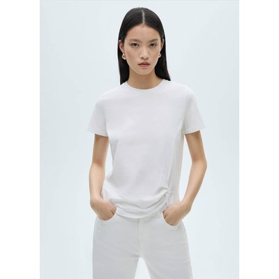 T-shirt coton détail nœud MANGO