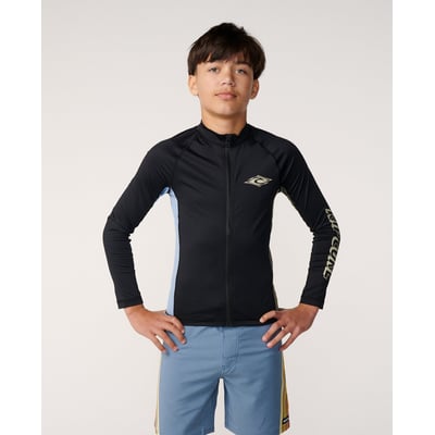 T-shirt anti-UV Eternal Shred ZIP manches longues garçon RIP CURL