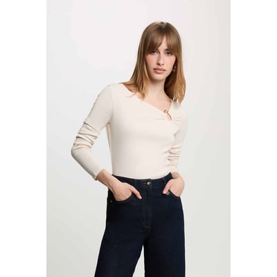 T-shirt décolleté manches longues MORGAN