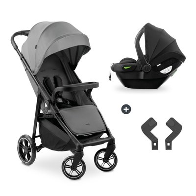 Poussette duo Shop N Care Travel Set Grey HAUCK