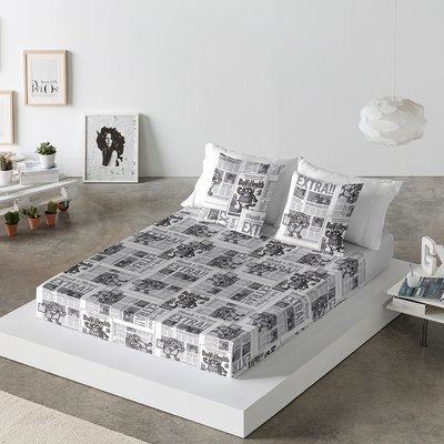 Drap plat 100% coton EXTRA NEWS KUKUXUMUSU