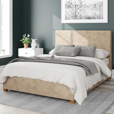Garland Linen Storage Ottoman Bed with Plain Upholstered Headboard ASPIRE