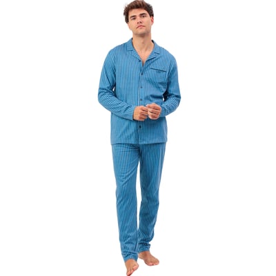 Pyjama pantalon chemise manches longues Classic Stripes ADMAS