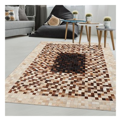 Tapis peau de vache kilm fait à la main UN AMOUR DE TAPIS
