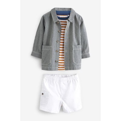 Short t-shirt veste-chemise en jean, ensemble NEXT