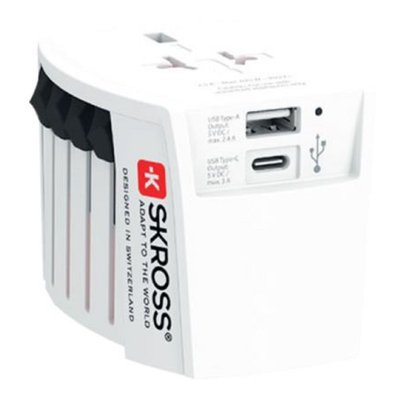 Adaptateur de voyage universel +1 USB AC SKROSS