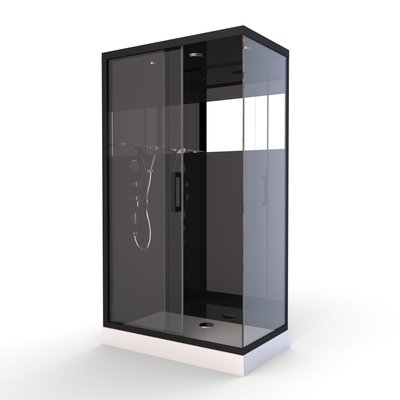 Cabine de Douche Black Mirror 2 Rectangle HOME MAISON