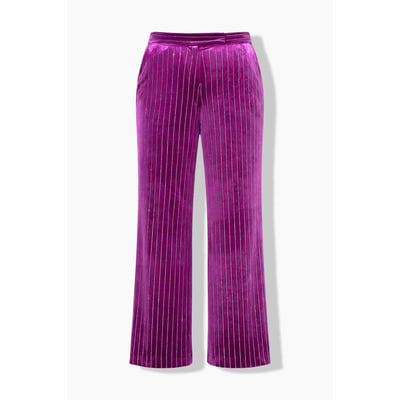Pantalon en velours Mary, jambe large, strass ULLA POPKEN