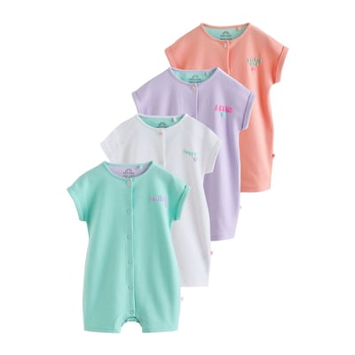 Barboteuses en jersey, lot de 4 NEXT