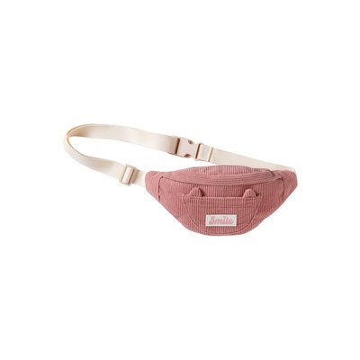 Sac banane velours animation chat VERTBAUDET