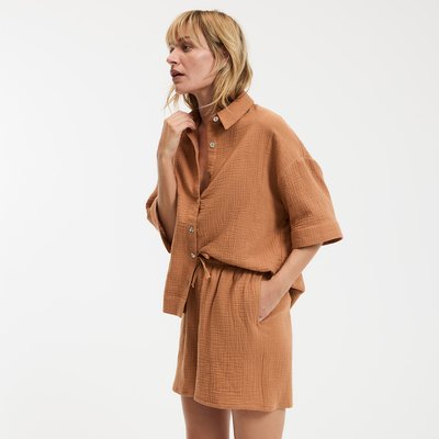 Kurzpyjama aus Baumwollmusselin LA REDOUTE COLLECTIONS