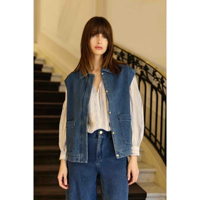 Veste col chemise imprimé jacquard VAYA LA PETITE ETOILE