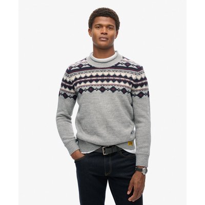 Pull jacquard à col roulé SUPERDRY