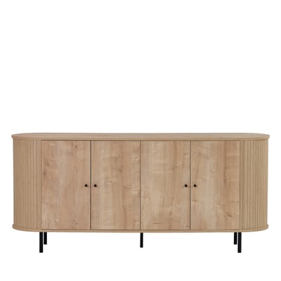 Buffet 4 portes aux bords arrondis en bois L180cm- PAZAR DRAWER