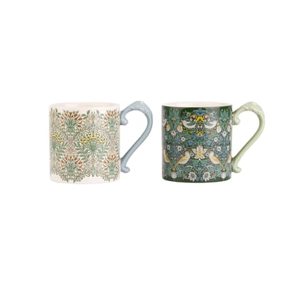 Set of 2 Kitchen Garden Mugs WILLIAM MORRIS AT HOME