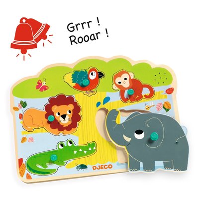 Puzzle sonore bois Baobab DJECO