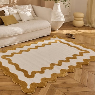 Tapis wavy bicolore TERRA DEL SOL NAZAR RUGS X PANTONE