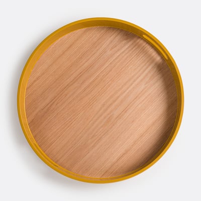 Plateau Ø 45,5 cm en placage frêne, Nicolo LA REDOUTE INTERIEURS