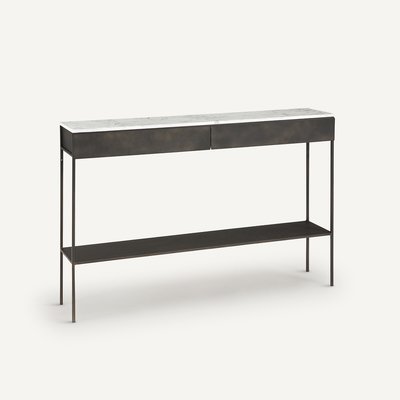 Console marbre blanc, Fébée AM.PM