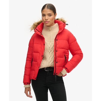 Doudoune courte à capuche avec imitation fourrure SUPERDRY