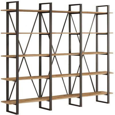 Etagère en aggloméré et métal Book HANAH HOME