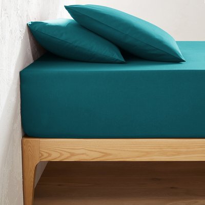 Drap housse uni coton, bonnet 32cm, Scenario LA REDOUTE INTERIEURS