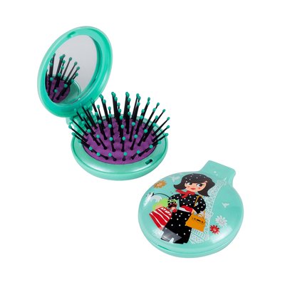 Brosse à cheveux avec miroir  Lady Retro PYLONES