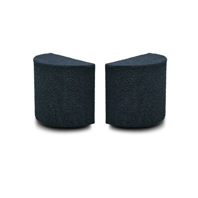 Lot de 2 tables de chevet tissu bouclette, NOAM BOBOCHIC