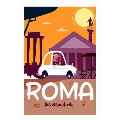 Affiche Voyage à Rome HEXOA
